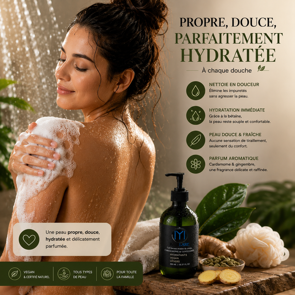Gel lavant mains & corps Cardamome & Gingembre | Kaii Lare - vue 4
