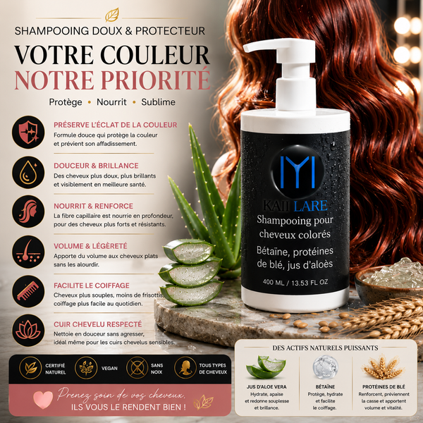 Shampooing cheveux colorés naturel | Kaii Lare - vue 1