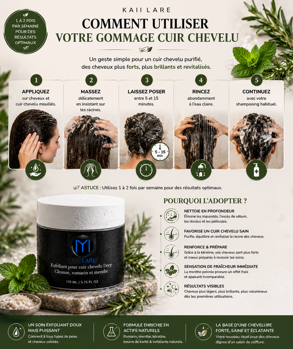 Gommage nettoyant cuir chevelu naturel | Kaii Lare - vue 4