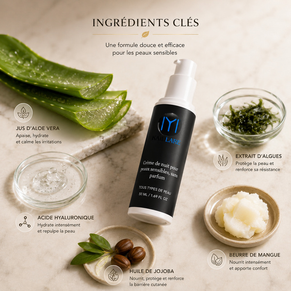 Crème de nuit peaux sensibles bio | Kaii Lare - vue 2